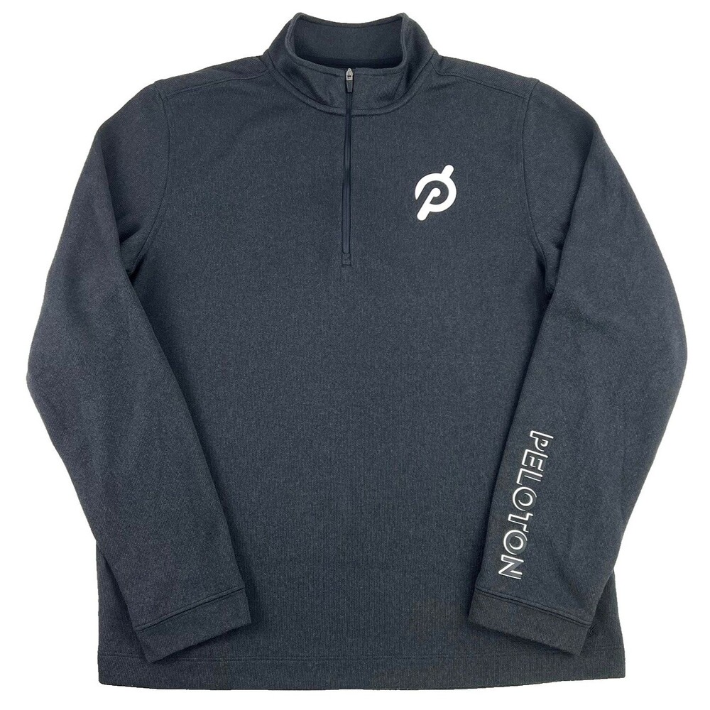 Rhone X Peloton Mens Commuter Black 1/4 Zip Performance Pullover Mens M